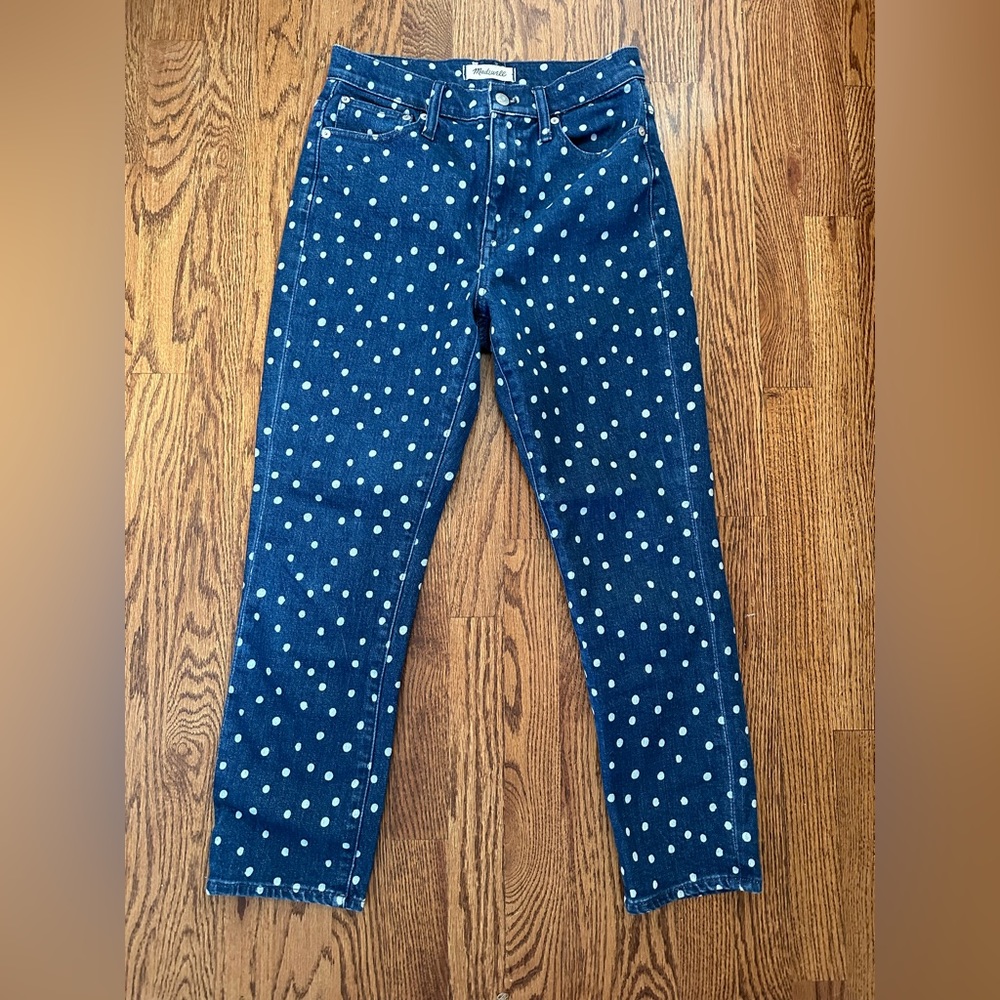 Madewell polka dot jeans